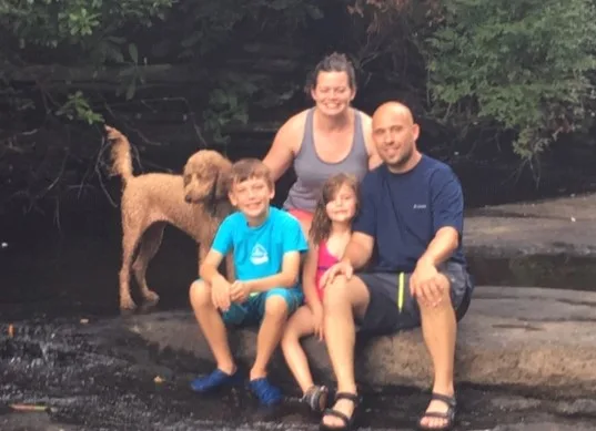 Family camping trip to falls creek falls.  